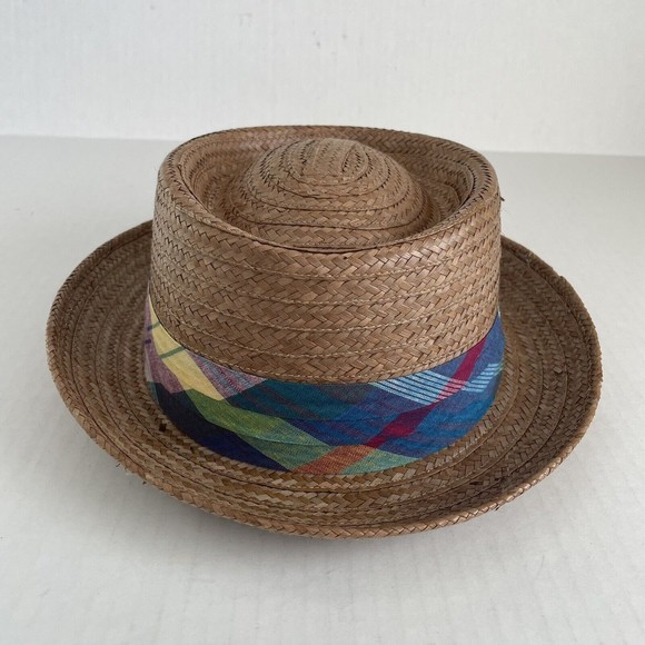 Stetson Madrigal Coconut Straw Porkpie Hat Brown Size XL - Picture 12 of 16